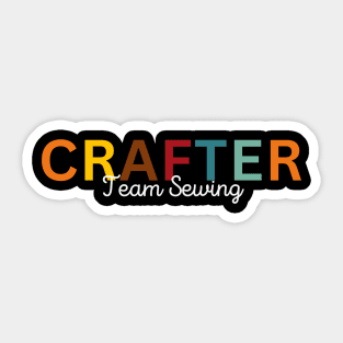 Crafter Team Sewing Sticker
